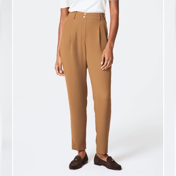 Spanx Carefree Crepe Tapered Ankle Pant, black - Picture 2 of 4